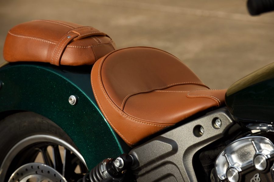 Scout Indian Motorrad Sattel Desert-Tan-Leder