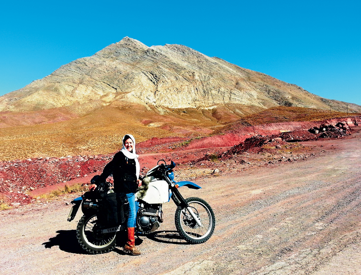 Lois Pryce-Iran-Motorrad-Yadz