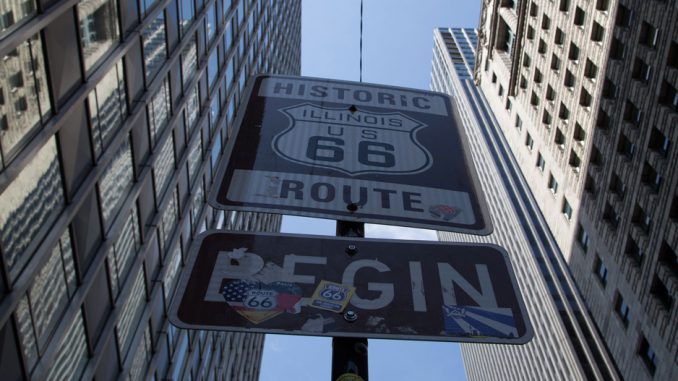 Route-66-Chicago-Strassenschild