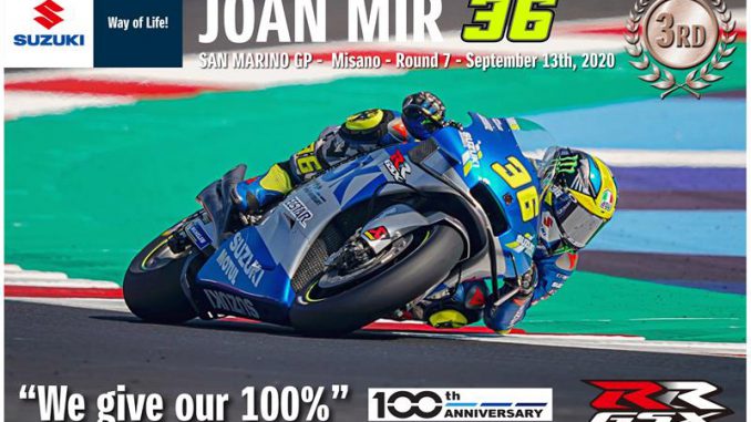 Joan Mir fährt in Misano aufs Podest in der Moto GP
