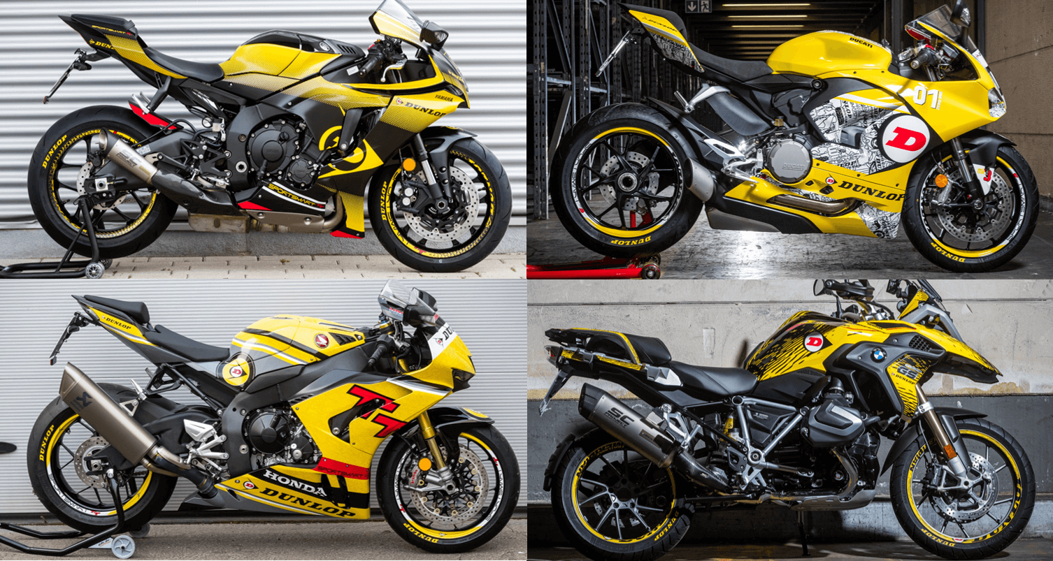 Dunlop Bikes 2021 stehen bei Motorradhändlern kostenlos zur Probefahrt bereit