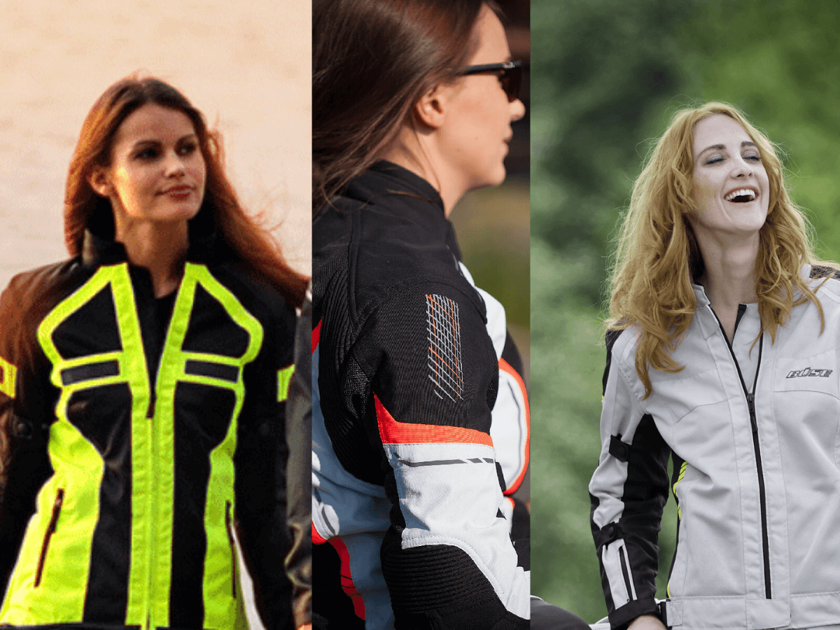 für Vergleich 4 Damen Motorradjacken Motorrad im Sommerjacken