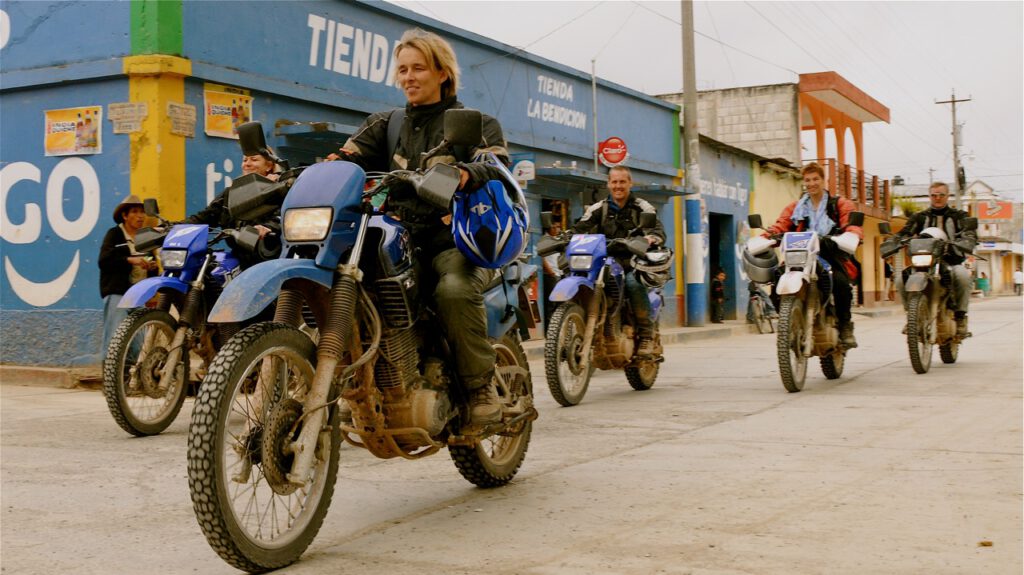Mit dem Motorrad durch Guatemala.