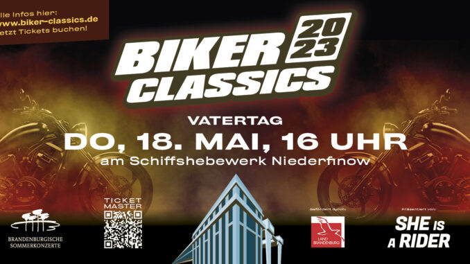 Biker Classics 2023 am Schiffshebewerk Niederfinow