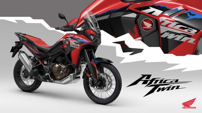 Africa Twin in Grand Prix Red inkl. überarbeitetem Grafik-Dekor