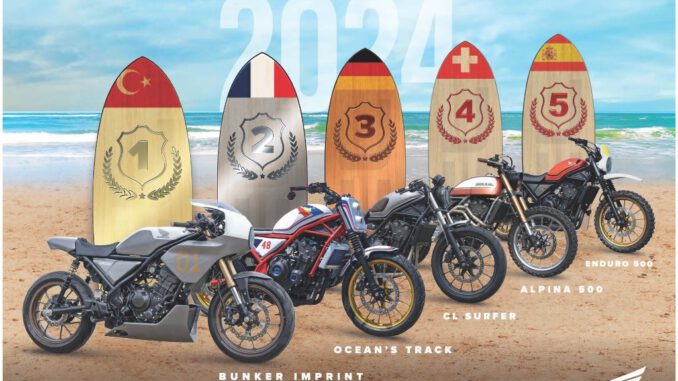 Die Final 5 beim 2024 Honda Customs Wettbewerb in Biarritz