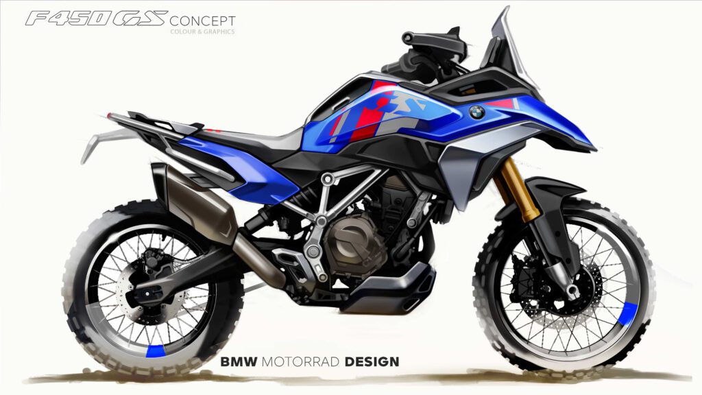 BMW Concept F450GS Designskizze