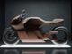 Das Verge Elektromotorrad hat eine futuristische Silhouette