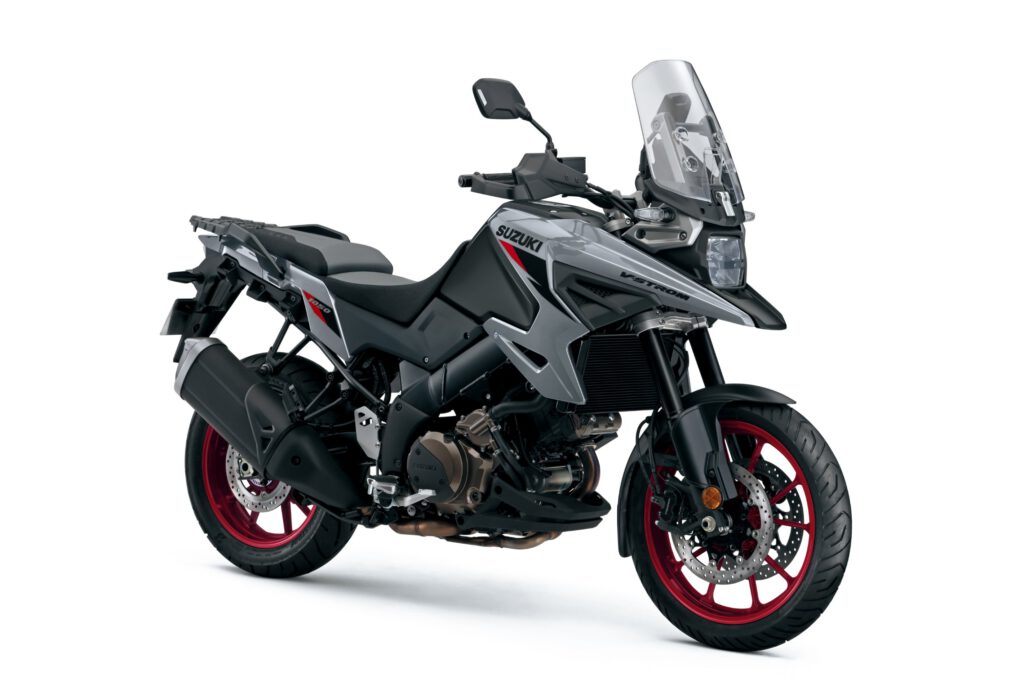V-Strom-Variante in grau-rot
