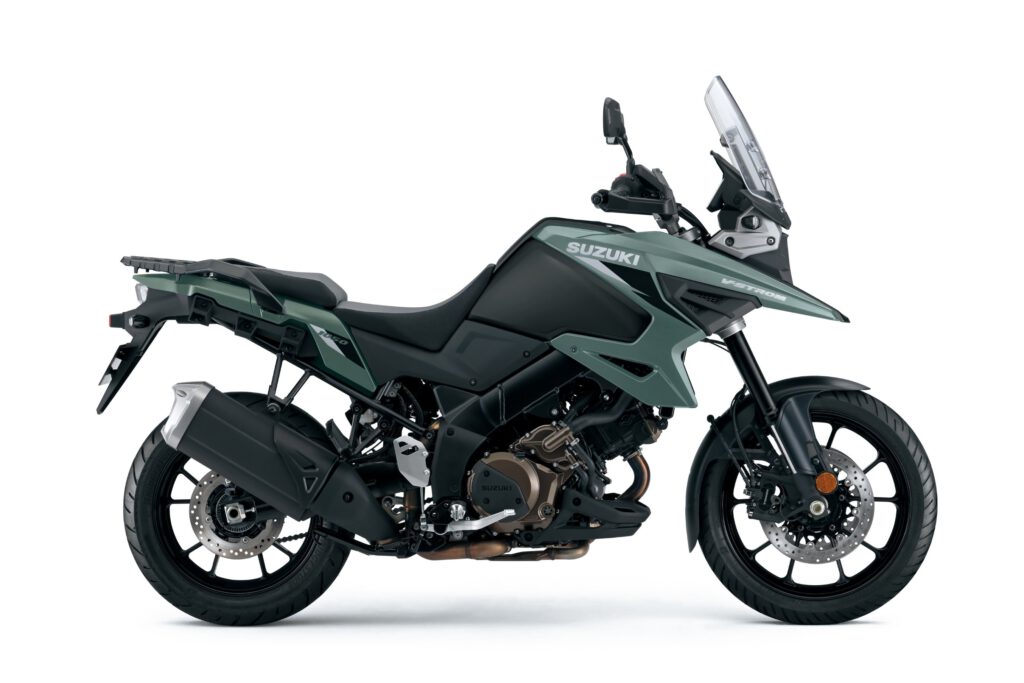 Die Suzuki V-Strom 1050 in 2025 auch in grün.