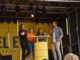 Claudia Courtin auf der Bühne beim Touratech Travel Event