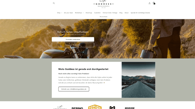 moto-goddess-shop Moto Goddess Shop ist live