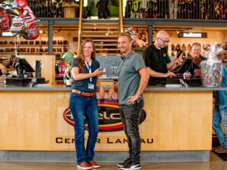 Markus Held und Claudia Courtin bei der Eröffnung Held Center Landau