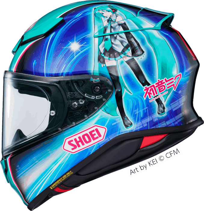 Design auf dem Shoei Special Edition NXR2