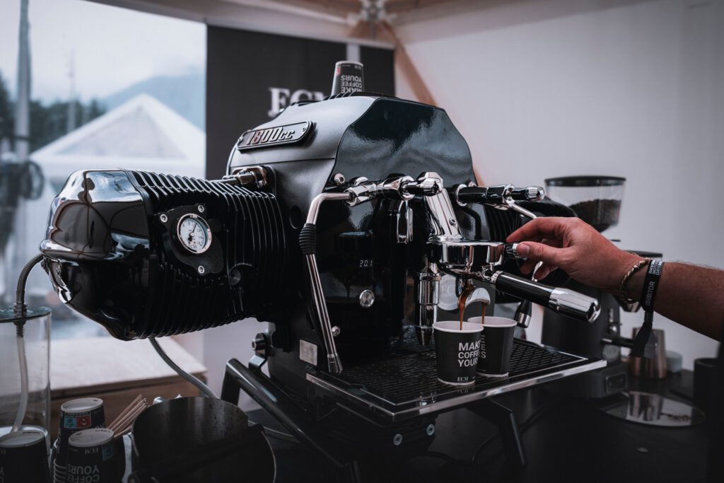 BMW Big Boxer im Einsatz als Kaffeemaschine