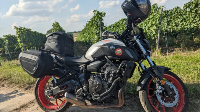 sw-motech-softgepaeck-auf-yamaha-mt-07 SW-Motech Softgepäck - Satteltaschen Blaze und Hecktasche Rearbag Pro