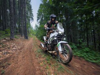 Kawasaki KLE500 ab 2026 offroad unterwegs