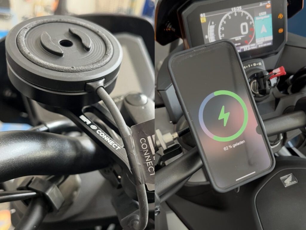 SP Connect Charging Modul mit Anti-Vibrationsmudul.