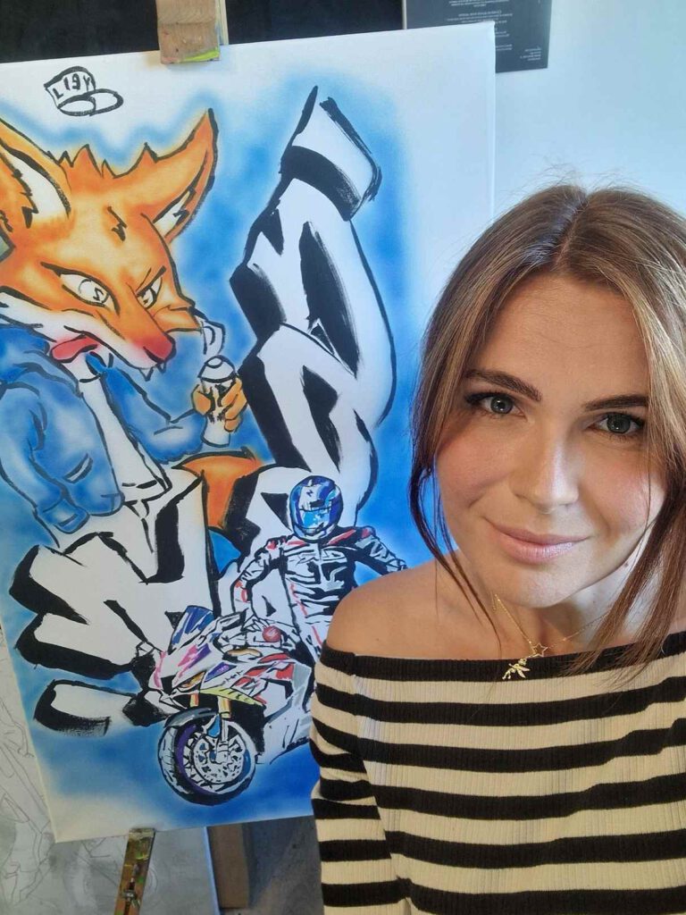 Auftragsarbeit Motorrad Popart für fireblade_rrrsp