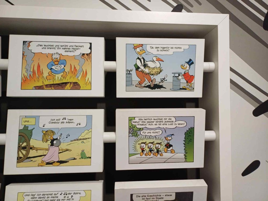 Comics mit alen Helden aus Entenhausen.