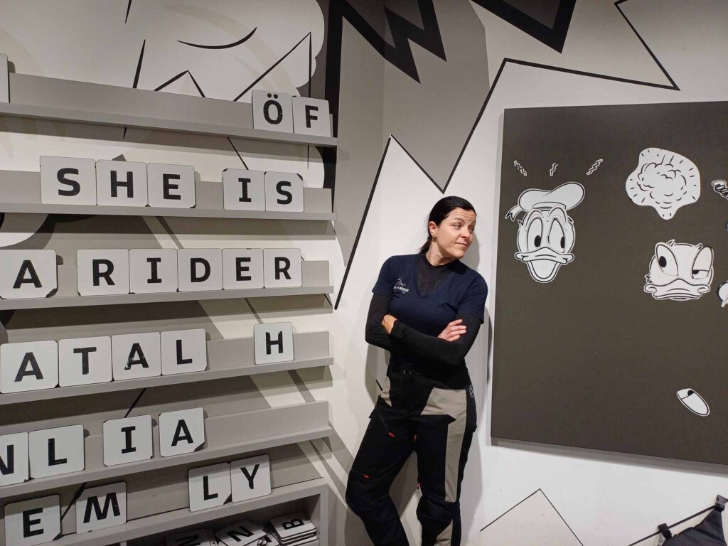 Donald Duck und Lou im Erika-Fuchs-Haus