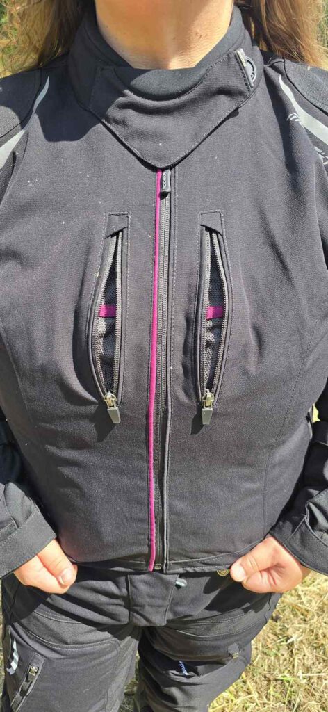 Modeka Takuya Lady Belüftungszipper an der Brust