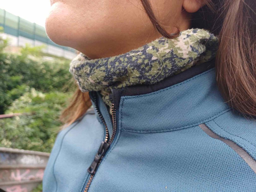 Der Kragen der Klim Marrakesh Motorradjacke