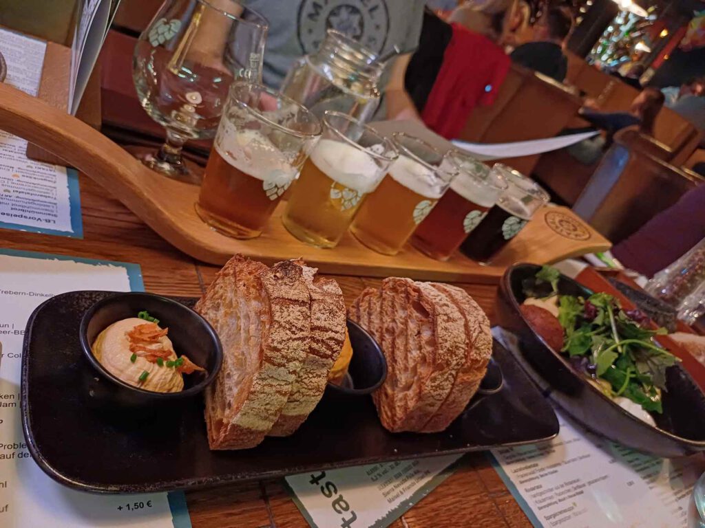 Vorspeisen zum Biertasting