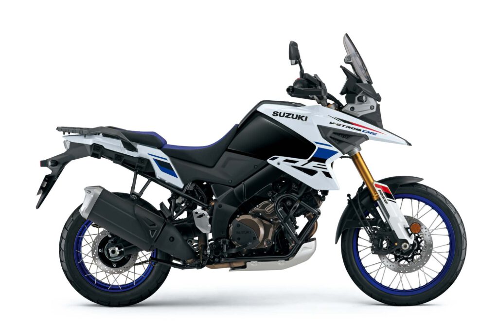 Die Suzuki V-Strom 1050 DE in Pearltech White