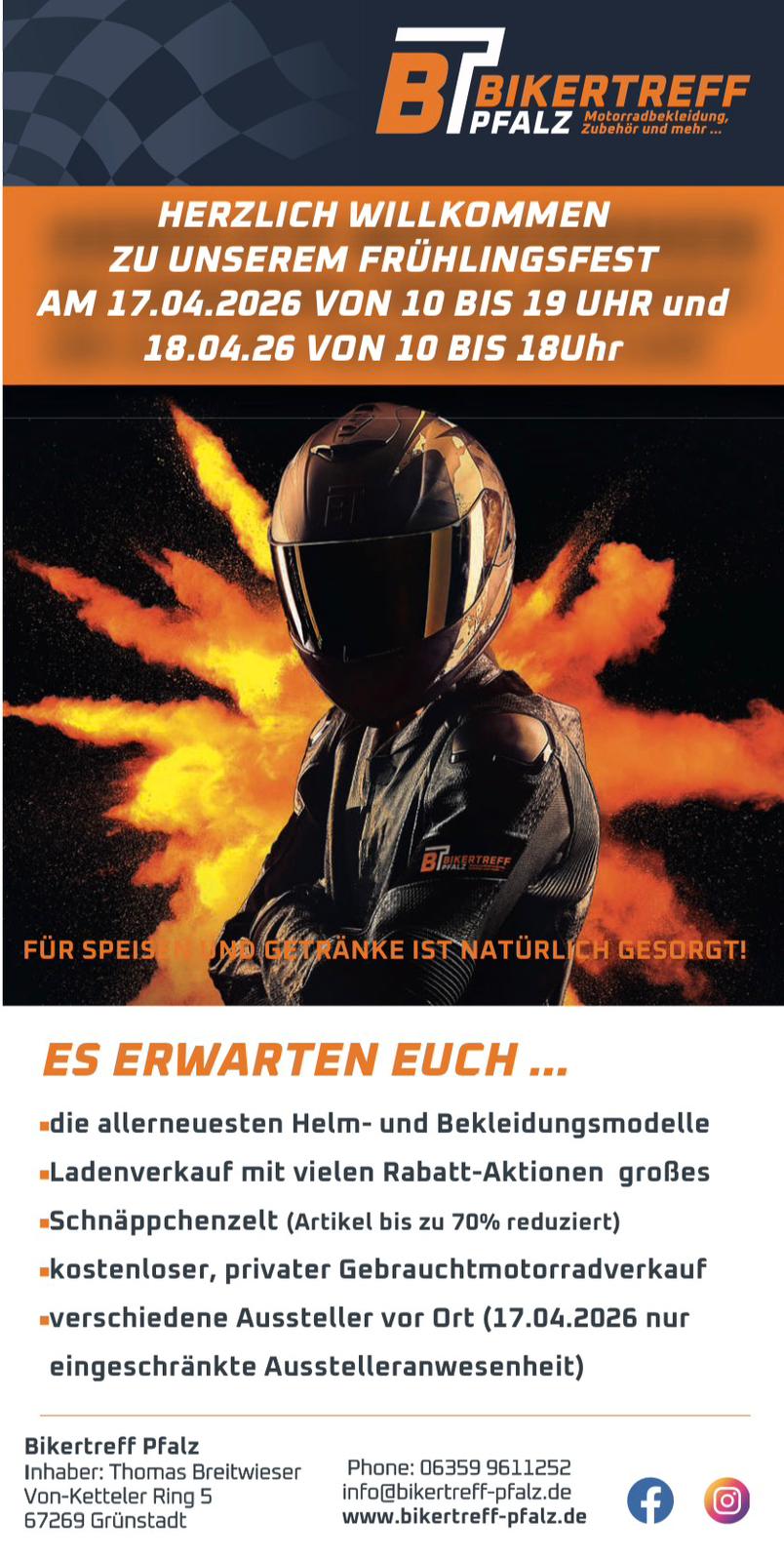 Bikertreff Pfalz Frühlingsfest im April