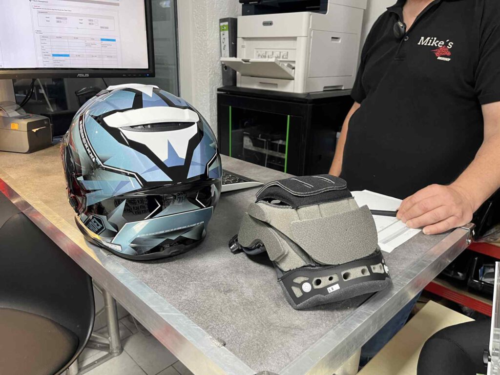 Einzelne Polsterstreifen des Shoei PFS