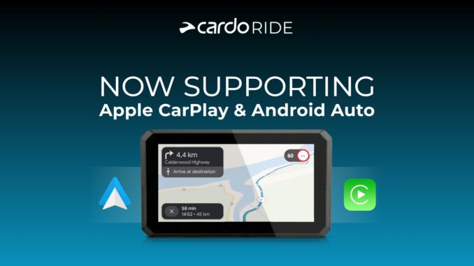 Cardo Ride App jetzt für Apple CarPlay
